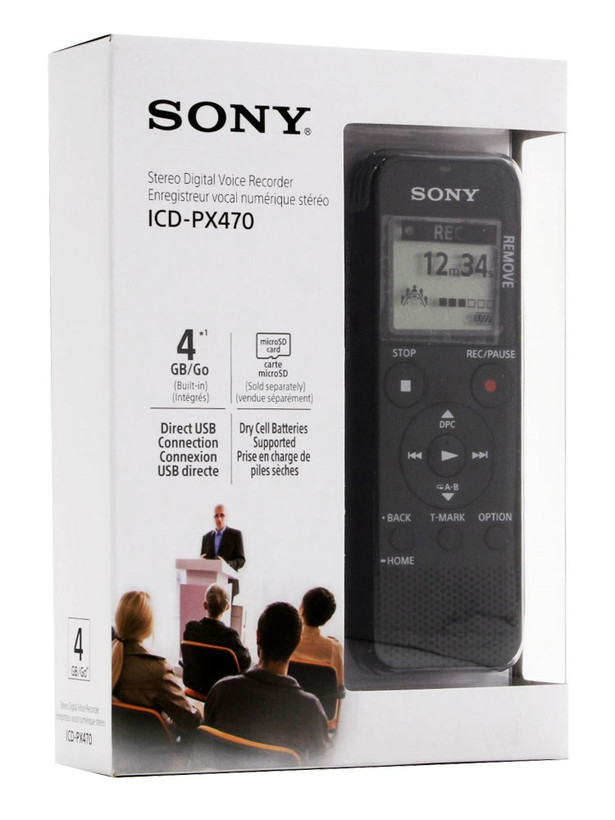 ضبط کننده صدا سونی ICD-PX470 اورجینال گارانتی ایران رهجو 3 ماهه