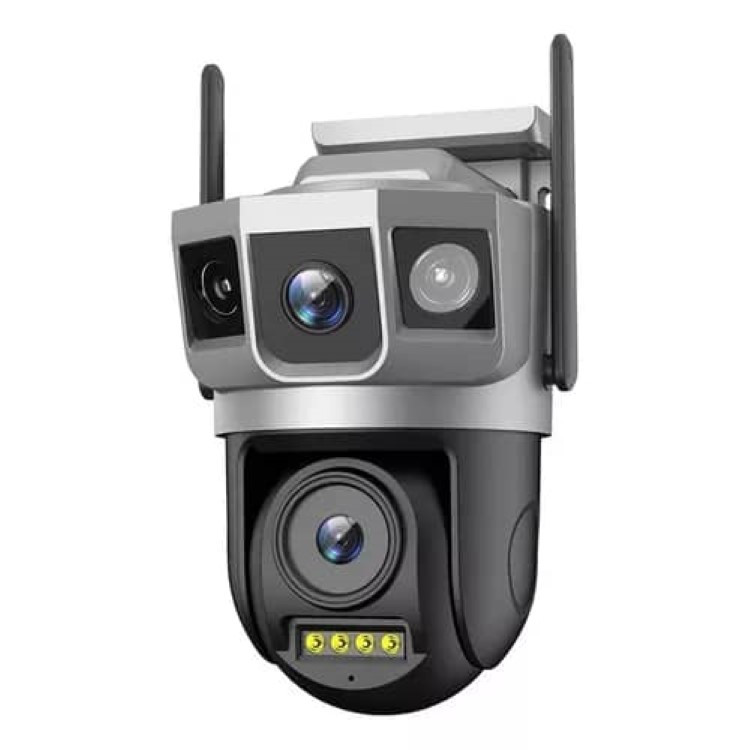 دوربین مداربسته تحت شبکه دو لنز 3 تصویرمدل سیمکارتی SC23-G V380 PRO زوم اپتیکال.