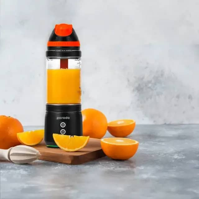 شیکر پرودو و مخلوط کن مدل PD-PBLNDR گنجایش 0.7 لیتر رنگ مشکی و سفید