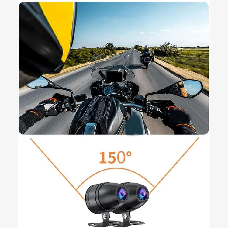 دوربین موتور سیکلت مدل 2 لنز کد M5B-WiFi همراه با GPS