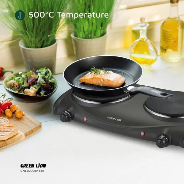 اجاق برقی سفری گرین لاین مدل GNESDOUB43BK