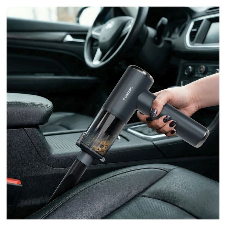 دمنده و مکنده شارژی پرودو مدل Tornado Pro PDM8DGY با موتور براشلس 90,000 دور در دقیقه، مکش 22,000 پاسکال، توان 140 وات، سه سطح تنظیم قدرت و باتری 8000 میلیآمپرساعت