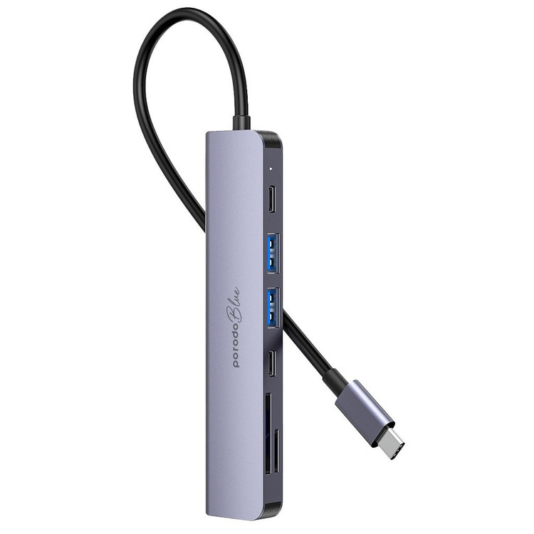 هاب 7 پورت USB-C پرودو مدل PB-71HBC قابلیت اتصال موبایل به TV