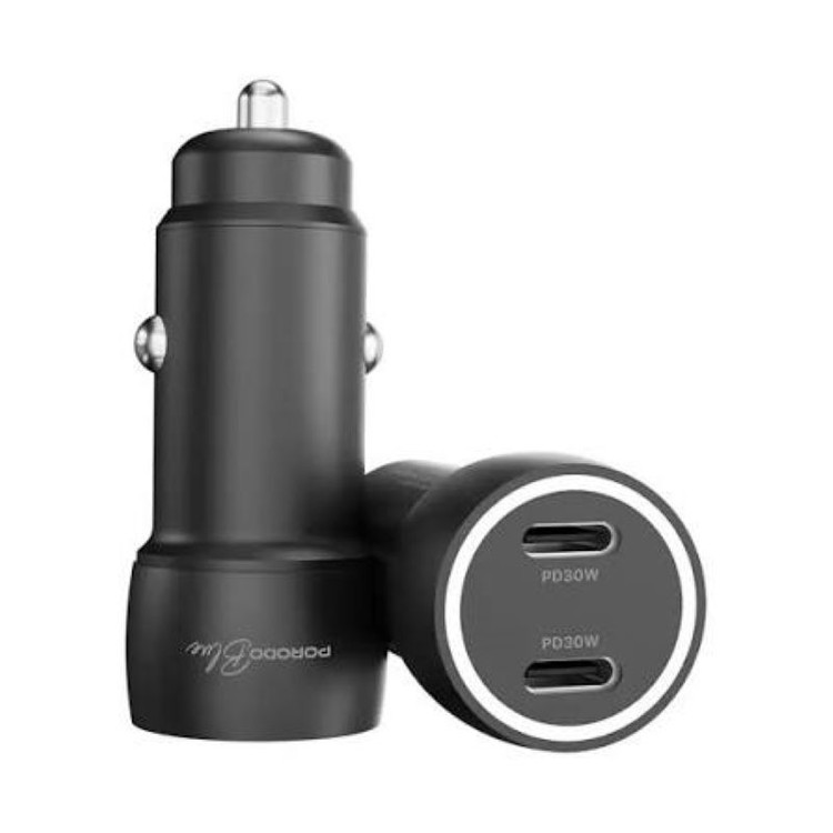 شارژر فندکی 60 وات 2 پورت پرودو مدل PBCCR50BK USB-C